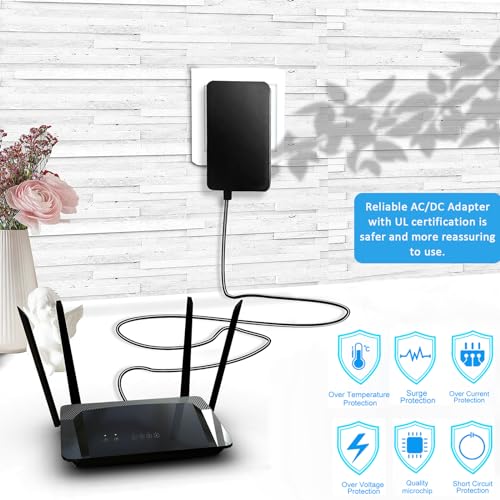 Reliable 12 V 5 A Power Supply Adapter – 60 W High-Efficiency DC Adapter for LED Lighting, CCTV, and Security Systems – Universal Input (100 V-240 V) with 5.5 x 2.1 mm Connector for Maximum Device Compatibility and Performance Assurance