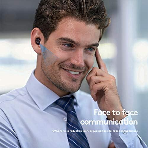 Premium True Wireless Earbuds with Bluetooth Connectivity – IPX6 Waterproof Design, CVC8.0 Noise Cancellation Technology for Superior Call Clarity, Hi-Fi Deep Bass Audio for an Immersive Experience, Ergonomic Touch Control In-Ear Headset for Active Lifestyles – Enhanced Device Compatibility for Effortless Pairing