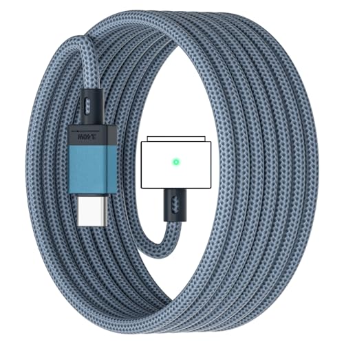 Elevate Your Charging Game with the Seynli 140 W USB-C to Magnetic 3 Cable – Fast Charge Your Mac Book Pro & Air Models (2021-2023) – Robust 6.6 ft Length for Ultimate Convenience – Effortless Magnetic Connection for Safe, Efficient Power Delivery – Perfect Accessory for Professionals on the Go – Maximize Compatibility and Speed with Premium Quality Materials – Ideal for Home, Office, or Travel Use – Experience Unmatched Reliability and Durability with Seynli’s Innovative Design