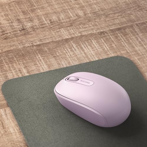 Light Orchid Incase Wireless Mobile Mouse 1850 – Microsoft-Designed, Ambidextrous Comfort, 6-Month Battery for Ultimate Portability, Nano Transceiver for Seamless Connectivity, Compatible with Mac & Windows 8/10/11 – Elevate Your Productivity and Style
