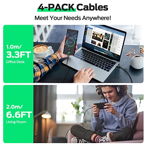 Revolutionary YKZ 3-in-1 Magnetic USB Charging Cable – Versatile PD 60 W Fast Charger for Type C, Micro USB & i-Devices – Durable Nylon Braided Design in 3.3 FT & 6.0 FT Lengths for Tangle-Free Convenience – Enhanced Charging Speed and Compatibility
