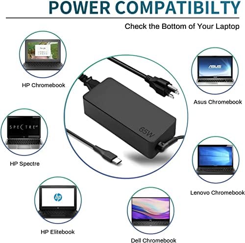 High-Performance 65 W USB-C Charger for Lenovo Think Pad, Yoga & Chromebook – Fast Charging, Wide Compatibility, and Quality Assurance by Fepprry Inc.
