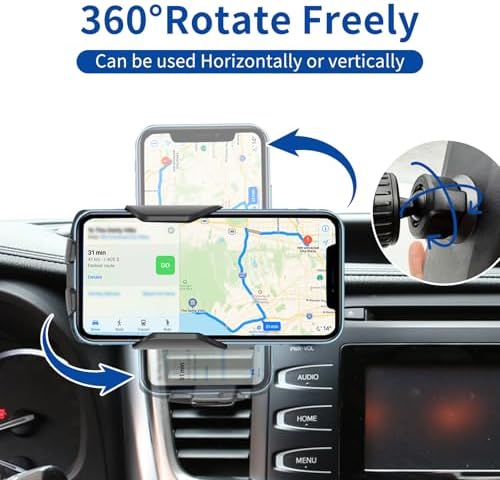 Toyota Highlander 2014-2019 Car Phone Mount – Premium Anti-Shake Phone Holder for Enhanced Navigation, 360-Degree Rotating Cradle Compatible with All Smartphones, Effortless Installation Auto Accessory for Safer Driving