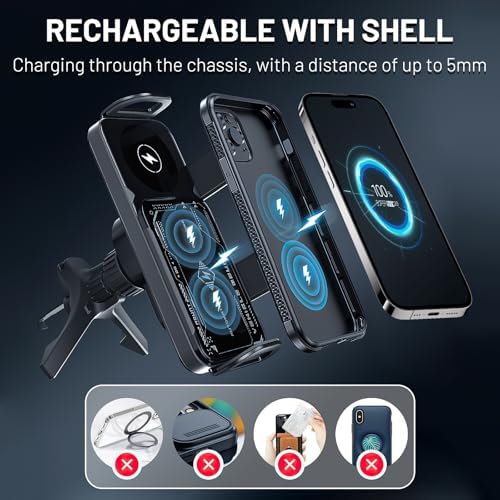 Revolutionary 2-in-1 Auto-Rotating Mobile Phone Holder & Fast-Charging Car Mount – Effortless One-Touch Installation for Smartphones, Tablets, and Foldable Devices – Stay Powered & Connected on the Go with Enhanced Stability and Versatile Viewing Angles – Perfect for Modern Drivers Seeking Convenience and Safety