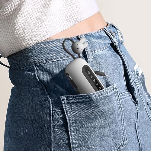 MIPOW Miffy 70 th Anniversary Edition Portable Power Bank Tube – 20 W Fast Charging with Dual Built-in Cables – Stylish and Compact Charger for i Phone & Android Devices – Perfect for On-the-Go Power Solutions and Collectors
