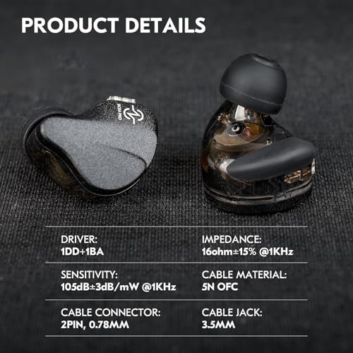 Transform Your Sound Journey with CCZ BC04 Pro High-Resolution In-Ear Monitor Headphones – Ergonomically Designed Wired Earbuds Featuring Advanced Dynamic and Balanced Armature Drivers for Unmatched Audio Clarity, Superior Noise Isolation, and Robust Detachable Cable – Perfect for Musicians, Audiophiles, and Gamers Seeking Ultimate Sound Precision.