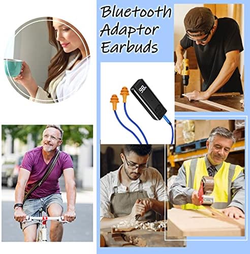 Cuzabe Noise-Canceling Bluetooth Ear Plugs – High-Performance Wireless Earbuds with 60-Hour Battery Life for Construction & Motorcycle Use, Ergonomic Design for All-Day Comfort, Integrated Mic for Hands-Free Control, Superior Audio Quality for Professionals