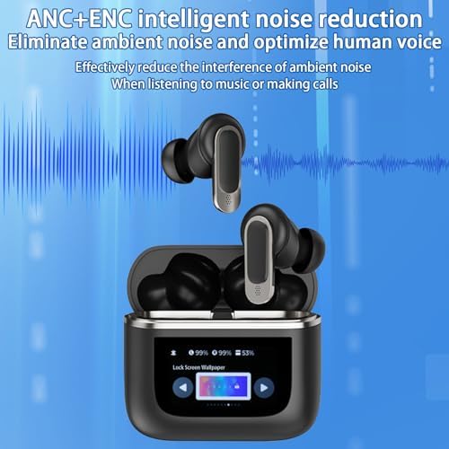 Elevate Your Listening Experience with Fourmor Wireless Bluetooth 5.3 Earbuds – IPX7 Waterproof, Advanced Noise Cancelling, and 30-Hour Battery Life for Unmatched Audio Freedom Across All Devices