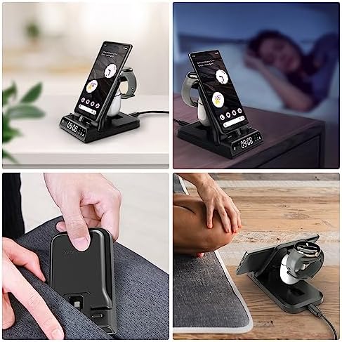 Revolutionary 3-in-1 USB C Charging Hub for Google Pixel Devices – 25 W Super Fast Charging Dock for Pixel Watch 1 & All Pixel Generations Including Pixel Buds Pro/2/A-Series – Sleek, Space-Efficient Design for Optimal Device Organization and Rapid Power-Up