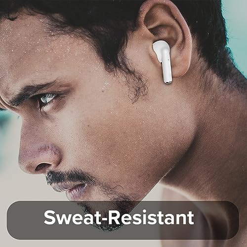 Coby True Wireless Earbuds with Smart Battery Indicator Case | Ultra-Light Bluetooth Earbuds Featuring Built-in Mic and Sweat-Proof Gel Tips | Perfect for Active Lifestyles with Up to 10-Hour Playtime (White) – Seamless Device Compatibility and Effortless Connectivity