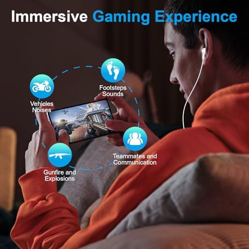 Premium USB-C Wired Earbuds for Samsung Galaxy S Series & i Phone 16 – Unrivaled Sound Clarity, Ergonomic Comfort, and Extensive Device Compatibility – Dual Pack for Enhanced Listening Experience