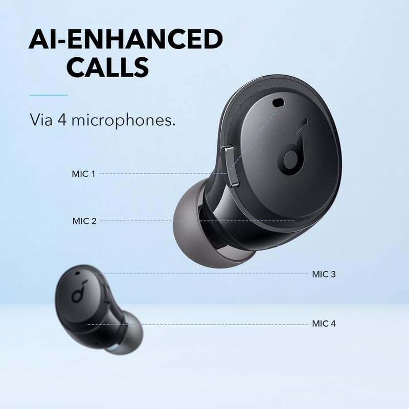 Soundcore by Anker Life Dot 3 Truly Wireless Noise Cancelling Earbuds – IPX5 Waterproof, Ergonomic Design, 30-Hour Battery Life, Bluetooth 5.0 Compatibility, Premium Audio Performance for Active Lifestyles