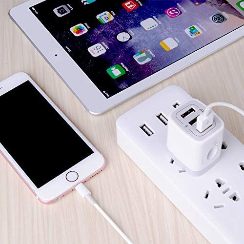 High-Speed 3-Pack Multi-Port Wall Charger – 3.1 A USB Adapter for i Phone 15/14/13/12/11 Pro Max, Samsung Note 20/S22/S21/S20, Kindle Fire – Fast, Safe, and Universal Charging Solution for All USB Devices