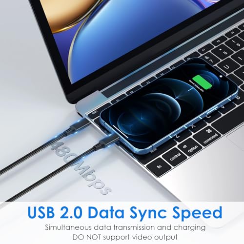Premium 5-Pack USB C to C Fast Charging Cables – 60 W Nylon Braided Charger for i Phone 16 Series, Mac Book Pro, i Pad Pro/Air, Samsung S24/S23 – 5 ft Length for Ultimate Flexibility and Durability – Reliable Data Transfer with USB 3.1 Compatibility