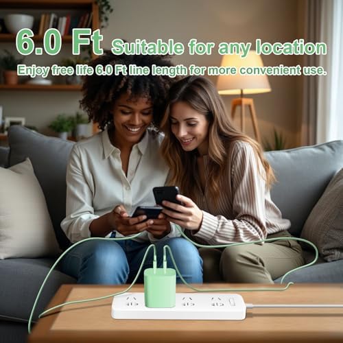 Experience Rapid Charging with the 40 W Dual Port USB-C Wall Charger for i Phone 16 Series – Includes 6 FT USB-C to C Cable for Ultimate Flexibility – Charge Two Devices at Once with Cutting-Edge Safety Features – Ideal for Home, Office, and Travel – Fully Compatible with i Phone 16, 15, 15 Plus, 15 Pro, and 15 Pro Max – Optimize Your Power Needs with Superior Efficiency and Convenience!