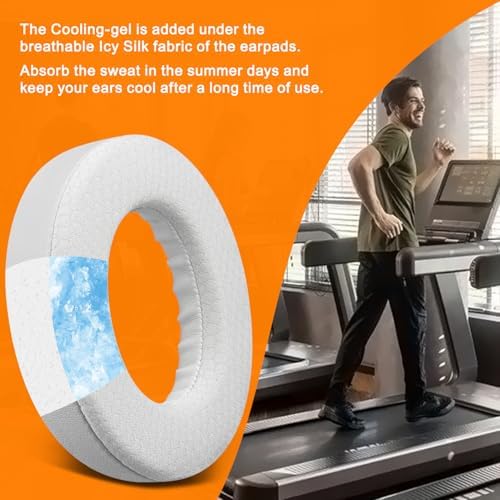 Transform Your Bose 700 Wireless Headphones with SOULWIT Cooling Gel Earpads – Ultra-Soft Ice Silk Fabric for Breathable Comfort, High-Density Noise-Cancelling Foam for Superior Sound Isolation, Easy Installation & Elegant White Design – Elevate Your Audio Experience Today!