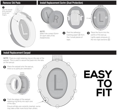 Upgrade Your Bose NC700 Experience with Brainwavz Premium Replacement Earpads – Soft PU Leather & Memory Foam for Ultimate Comfort and Enhanced Sound Quality – Effortless Installation in Minutes – Stylish Black Design for Superior Compatibility and Long-Lasting Durability