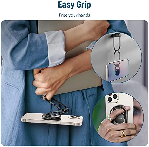 360° Rotating Phone Ring Holder with Magnetic Car Mount – Ultimate Finger Grip Stand for Smartphones and Tablets – Enhanced Stability with Durable Zinc Alloy – Versatile 2-in-1 Design for Desk and On-the-Go Use – Perfect for i Phone, i Pad, and More – Effortless Attachment and Removal – Ideal for Travel, Gaming, and Everyday Safety – High-Quality 3 M Adhesive for Secure Fit – Responsive Customer Support for Hassle-Free Experience – Compatible with Various Car Models and Surfaces – Enjoy Unmatched Convenience and Style with this Premium Phone Accessory