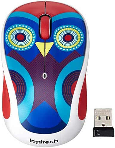 Logitech M325 Wireless Mouse in Cocktail Design – Ergonomic Comfort and Precision Tracking for All Operating Systems, Long Battery Life Up to 18 Months, Perfect for Travel and Home Office Setup