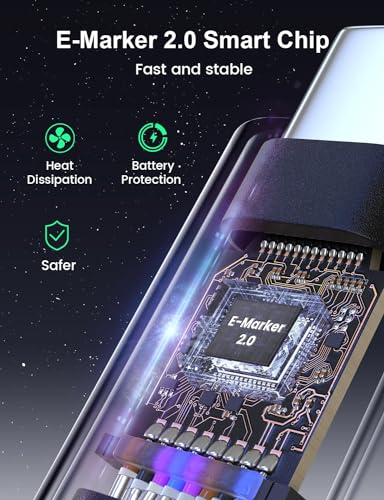 High-Performance XAOSUN 16 FT USB C to USB C Cable – PD3.1 240 W Fast Charging for i Phone, Mac Book & Samsung Galaxy – Unmatched Durability & Flexibility for Ultimate Connectivity