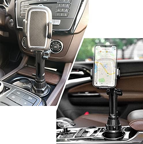 Enhanced Universal Car Cup Holder & Air Vent Phone Mount – Adjustable Long Arm Holder for All Smartphones Including i Phone 13 Pro Max & Samsung S22 Ultra – Ultimate Stability and Convenience for Safe Driving Navigation