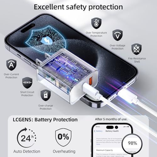 Rapid Charge Anywhere: 30 W Dual USB Fast Charger 2-Pack – Universal PD & QC Adapter for i Phone 13/14/15/16, i Pad, Mac Book Air, Air Pods 4, Apple Watch Series 10/Ultra 2, Samsung Galaxy Note/S23 – Efficient, Compact, Travel-Ready Charging Solution for All Your Devices