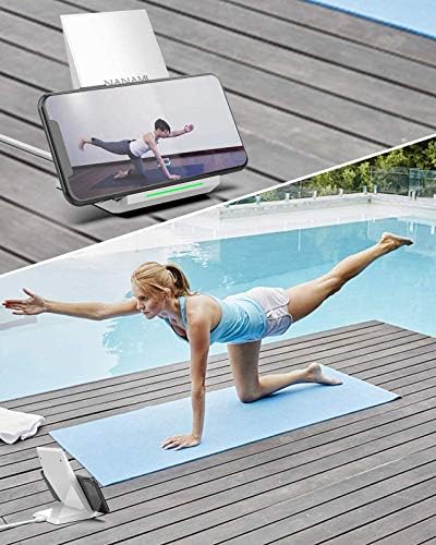 NANAMI 15 W Qi Certified Fast Wireless Charger Stand – Ergonomically Designed for i Phone 16/15/15 Pro/Plus/Max & Samsung Galaxy S25/S24/S23/S22/S21 – Ultra-Fast Charging with Advanced Safety Features for All Qi-Compatible Devices – Sleek, Space-Saving Solution for Effortless Charging at Home or Office