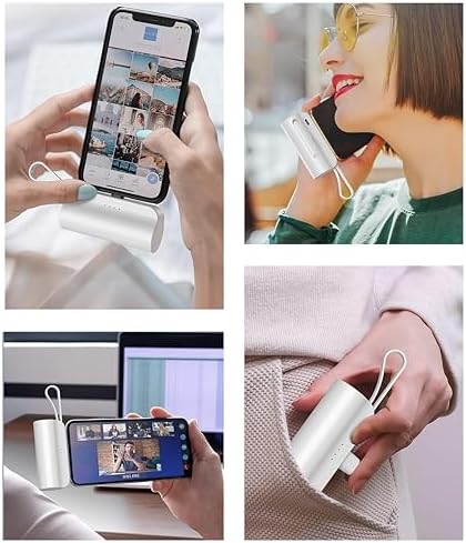 Ultra-Compact 5000 m Ah Power Bank for i Phone & Android – Fast Charging Mini Battery Pack with PD Technology, Sleek Pink Design for Travel & Everyday Use – Perfect Compatibility with i Phone 14/13/12/11/XR/XS/8/7