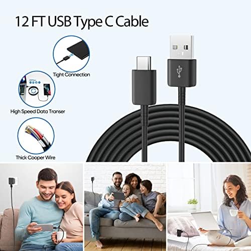 Premium 10 FT Type C Fast Charging Cable for Samsung Galaxy Devices – Versatile USB-C Charger for Rapid Power Delivery to S22, S21, S20, Note Series & More – Durable, Tangle-Free Design for Maximum Convenience and Extended Use