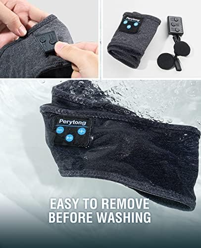 Perytong Wireless Bluetooth Sports Headband Headphones – Ultimate Comfort & Crystal-Clear Sound for Sleep, Yoga & Jogging – Perfect for Insomnia Relief, Meditation, and Easy Device Pairing