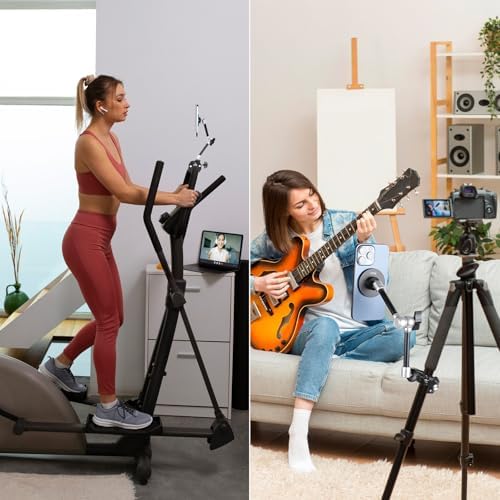 Ultimate All-Metal Magnetic Phone Holder with 10″ Adjustable Arm & Super Clamp – Premium Rear View Mirror Mount for i Phone 16/15/14/13/12 Series – Unmatched Stability & Easy Installation for Cars, Trucks, and Handlebars – Elevate Your Hands-Free Experience