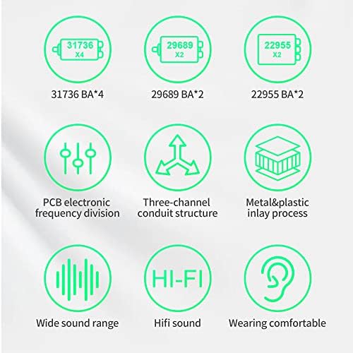 KZ ZSN Pro Hybrid In-Ear Earbud Headphones – High-Fidelity Audio with Dynamic Driver & Balanced Armature, Stylish Metal Faceplate, Detachable Cable for Custom Connectivity – Perfect for i Phone & Android Use, Ideal for Fitness & Everyday Listening (Blue, No Mic)