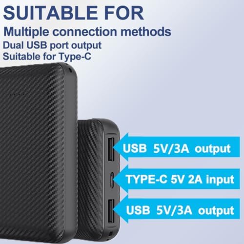 High-Capacity Dual Portable Charger Pack – 20000 m Ah USB-C Power Bank for Rapid Charging – Compact External Battery for All USB Devices – Ideal for Travel, Work & Daily Use