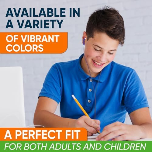 Affordable Bulk Wired Earbuds – 20 Pack In-Ear Headphones with 3.5 mm Jack for Classroom and Group Use, Tangle-Free 4 ft Cables, Comfortable Ergonomic Design for Extended Listening Sessions, Enhanced Compatibility for Smartphones and Laptops, Ideal Audio Solution for Students and Events