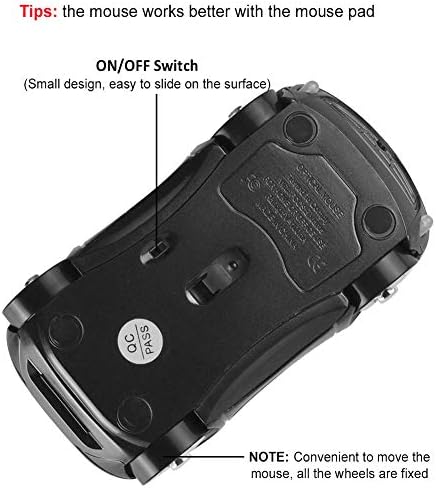 Sporty Pink Wireless Car-Shaped Optical Mouse – Portable 1600 DPI Mini Wireless Mice with USB Receiver for Laptop & Desktop – Ergonomic Design for Travel & Home Use – Unique Gift Idea for Tech Lovers