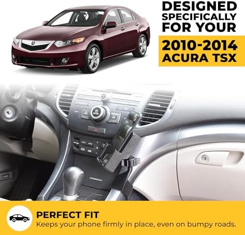 Premium Smartphone Holder for 2010-2014 Acura TSX – Enhanced Hands-Free Navigation & Robust Durability for Safe Driving Experiences