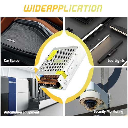 High-Performance 600 W AC to DC Power Adapter – Universal 110 V/220 V Input to Stable 12 V Output – Perfect for LED Lighting, CCTV Surveillance, and RV Power Solutions – Robust 50 A Switching Regulator for Dependable Energy Delivery and Enhanced Device Compatibility