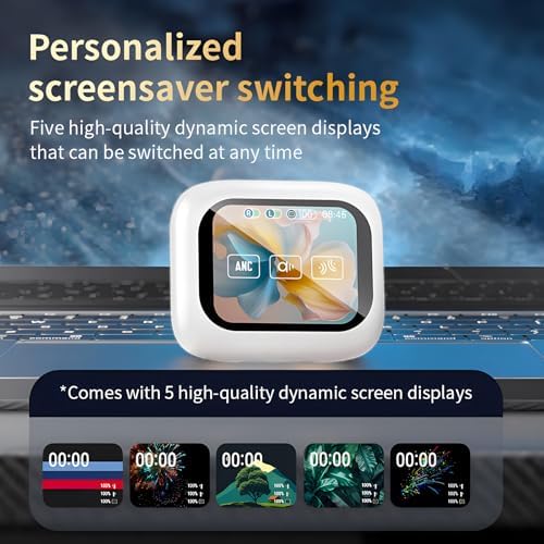 Advanced Active Noise Cancelling Wireless Earbuds with Bluetooth 5.4 – Perfectly Compatible with i Phone and Android for Superior Sound Performance – Extended Battery Life, Intuitive Touch Controls, and Exceptional Call Clarity – Tailored for Commuters, Fitness Buffs, and Everyday Audio Aficionados