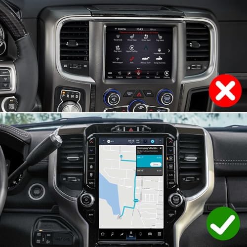 Premium Vertical Navigation Phone Holder for Dodge Ram 1500/2500/3500 (2019-2025) – Custom Air Vent Mount for 4″-7″ Smartphones – Unmatched Stability & Hands-Free Convenience for Enhanced Driving Experience