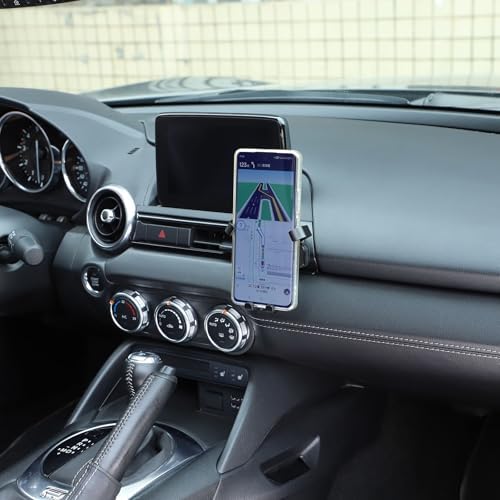 Mazda MX-5 ND 2016-2024 Air Vent Phone Holder Mount – Universal Smartphone Car Mount for Hands-Free Navigation and Communication, Quick Install, 360-Degree Adjustable Viewing Angle, Essential Driving Accessory for Enhanced Safety and Convenience
