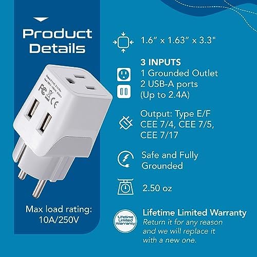 Compact Dual USB Travel Adapter for Effortless Charging in Australia, New Zealand, and China – Essential Type I Plug for Phones, Tablets, and Cameras – Quick Charge Capability with Universal Compatibility for Hassle-Free Global Adventures