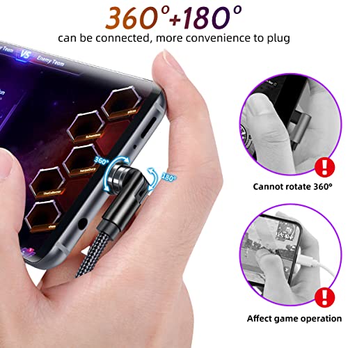 Effortless Charging Revolution: 540° Rotating Magnetic 3-in-1 USB-C Charger Cable Set (4-Pack: 3 ft, 3 ft, 6 ft, 6 ft) – 2.4 A High-Speed Universal Charging Solution for i Phone, Samsung, Moto, Android Devices & Tablets – Durable, Versatile, & User-Friendly Design for Optimal Performance Across All Micro USB/Type C Gadgets
