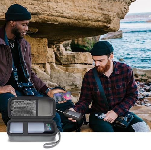 Casmilee Premium Hard Shell Power Bank Case for Anker 737/735/736/717 USB-C Chargers – Compact & Stylish Travel Organizer for Ga N Prime Nano II AC Adapter – Efficient Foldable Design for On-the-Go Charging Solutions