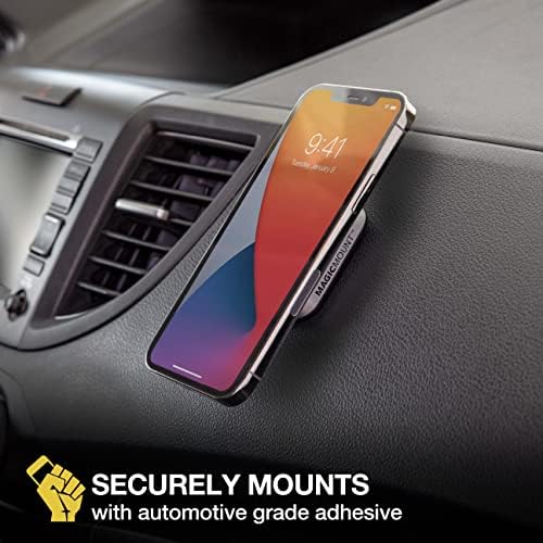 Transform Your Driving Experience with the Scosche MP2 FM-XCES0 Magic Mount Pro2 – Universal Flush Magnetic Car Mount Compatible with Mag Safe, i Phones, Galaxy, Pixel & All Smartphones – Effortless Hands-Free Access and Enhanced Stability for Safe Navigation