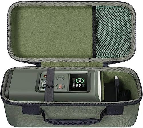 Ultimate Protection for On-the-Go Charging: co2 CREA Hard Travel Case for Anker Power Core Reserve 192 Wh Power Bank – Lightweight, Shockproof, and Stylish Black Design with Custom Compartments for Accessories and Quick Access Zippers