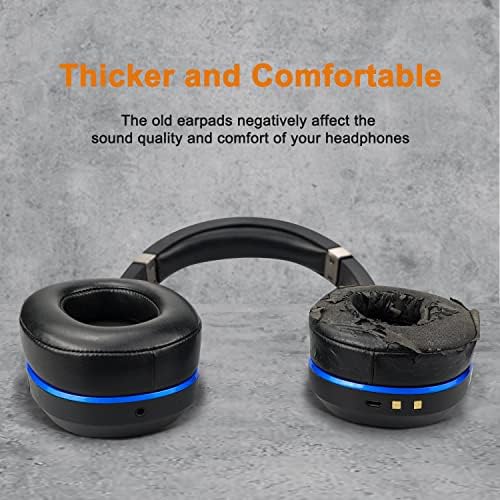 Upgrade Your Gaming Audio with SOULWIT Professional Earpads for Turtle Beach Elite 800/800 X – Luxurious Protein Leather & Noise-Isolating High-Density Foam for Enhanced Comfort and Sound Quality – Perfect Replacement Cushions for Immersive Gaming Experience