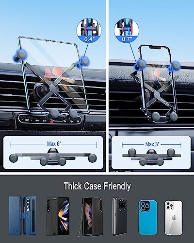 Revolutionize Your Driving Experience with the OATSBASF 360° Rotatable Car Vent Phone and Tablet Mount – Ultimate Compatibility for Samsung Galaxy Z Fold Series, Google Pixel 9 Pro, and i Phone 16, 15, 14 – Effortless Installation, Stylish Design, and Enhanced Safety for Hands-Free Navigation and Connectivity