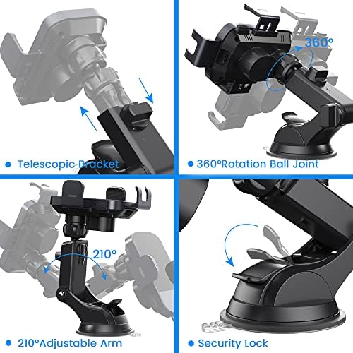 Revolutionize Your Driving Experience with MOYAC 15 W Wireless Car Charger: Auto-Clamping Phone Holder for i Phone 11-16 & Samsung Galaxy S10+ to S24 Ultra – Effortless Hands-Free Use & Optimal Visibility for Every Journey