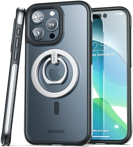 Elevate Your i Phone Experience: Encased 3-Piece Mag Safe Accessory Set – High-Speed Wireless Charger, Sleek Magnetic Phone Mount, and Ergonomic Ring Grip Holder for Ultimate Convenience and Style