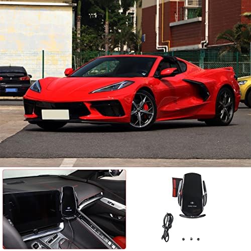 Sekhyna C8 Corvette Car Phone Holder Mount – Premium ABS Navigation Screen Side Frame Accessory for 2020-2023 Models – Universal Smartphone Compatibility and Effortless Installation – Elevate Driving Safety and Convenience